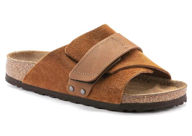 Birkenstock Kyoto Suede Leather One-Strap Sandal