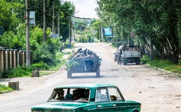 На фото: город Лисичанск Луганской области во время специальной военной операции РФ на Украине.