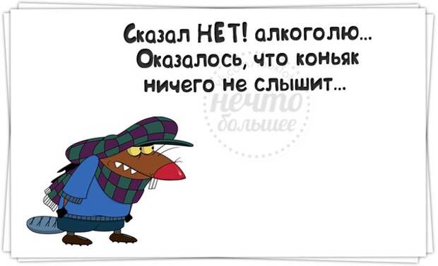 Сказал НЕТ алкоголю... Оказалось, что коньяк ничего не слышит