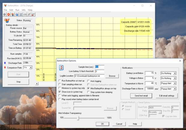 batterymon real time graphical analysis of battery health