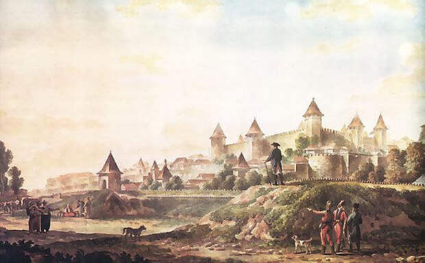 Вид на крепость в 1790 году