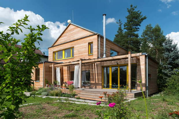 Семейный деревянный дом в чешской деревне