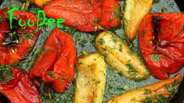 Маринованные перцы Вкуснейшая закуска к мясным блюдам и картофельному пюре Рецепт, Закуска, Болгарский перец, Чеснок, Зелень, Видео, Длиннопост
