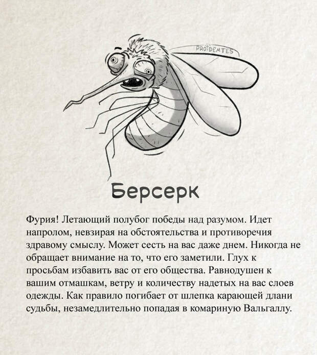 Классификация комаров Proidemtes, Комары, Юмор, Длиннопост, Насекомые