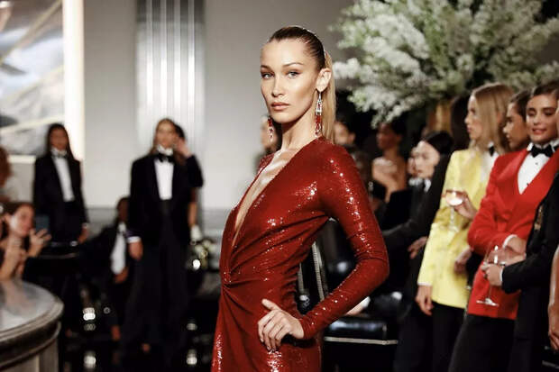 Белла Хадид на шоу Ralph Lauren Fall 2019
