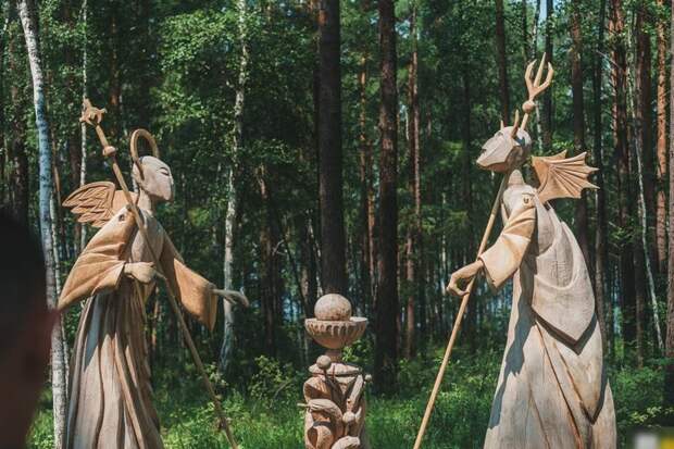 Деревянное «Лукоморье» на Байкале Лукоморье, Фестиваль, байкал, парк, скульптуты, фото
