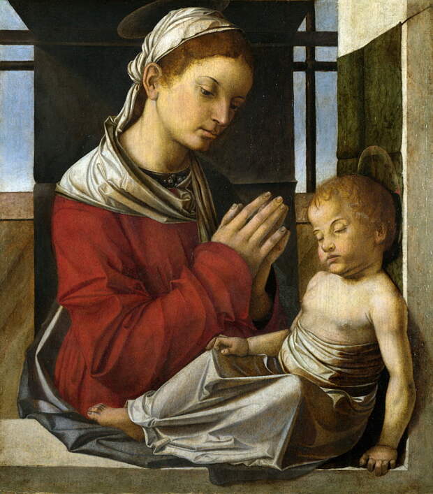 Bartolomeo Montagna - The Virgin and Child. Национальная галерея, Часть 1