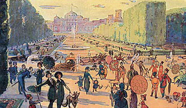 Москва в XXIII веке глазами художников 1914 года
