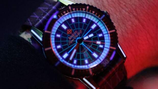 Zodiac Super Sea Wolf Laser Tag Edition Compression Diver Automatic Watch