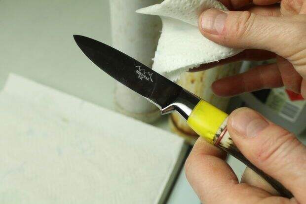 Как выковать нож из цепи