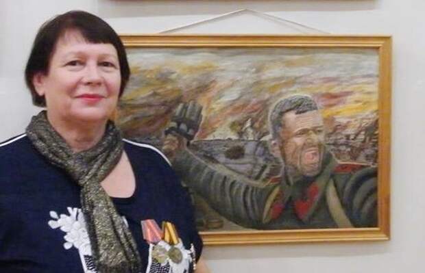 Алла Прохожева со своей работой/ТЦСО