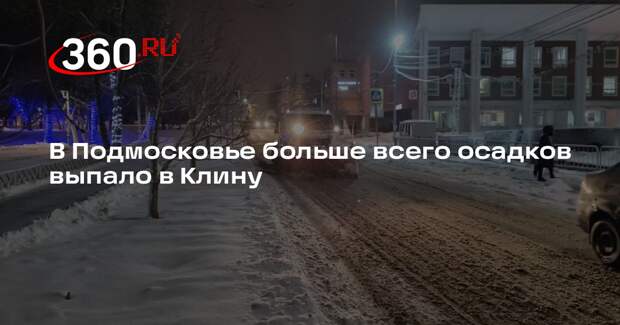 В Подмосковье больше всего осадков выпало в Клину