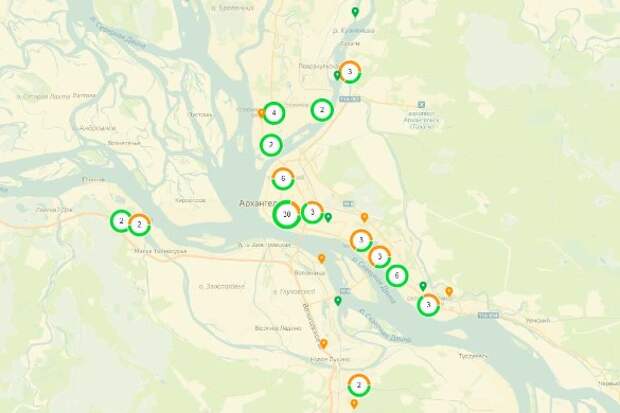 В Архангельске и его окрестностях множество свалок. Фото: kartasvalok.ru/