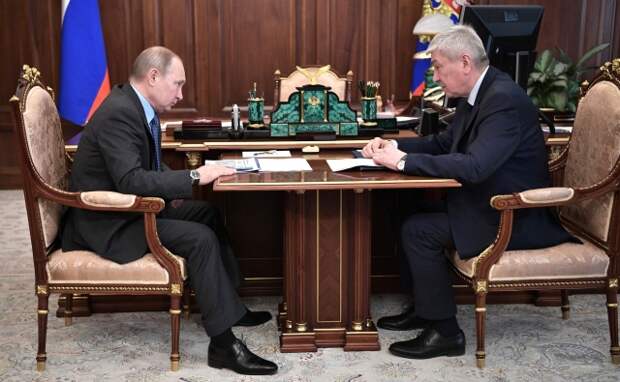 Встреча Владимира Путина с главой Росфинмониторинга Юрием Чиханчиным