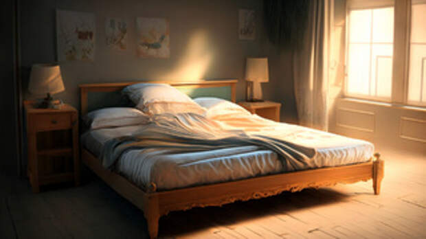 Кровать / Изображение сгенерировано ИИ FusionBrain.AI от Sber AI / amic.ru