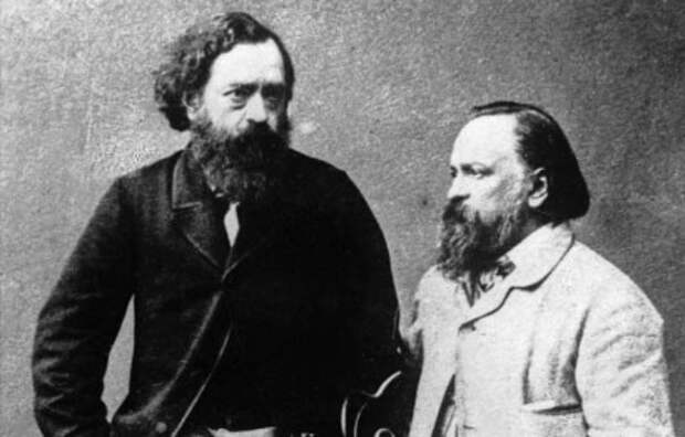 Герцен и Огарев в 1860-х годах
