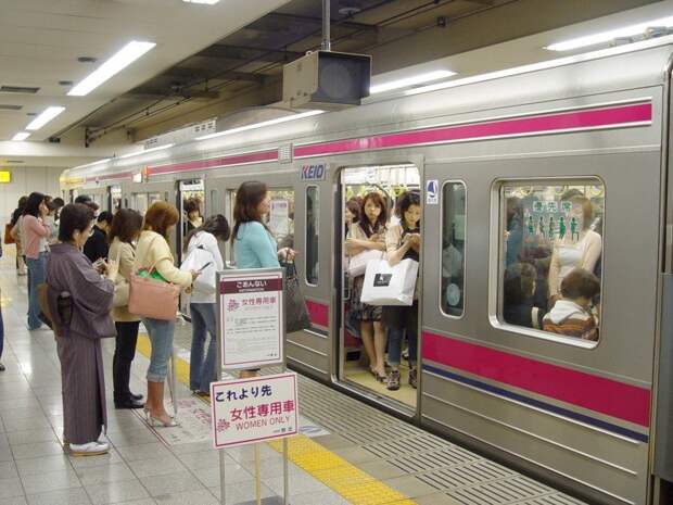 Япония вагоны, женщины, метро, мир, япония