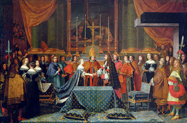 Брак Людовика XIV был заключен в 1660 году.