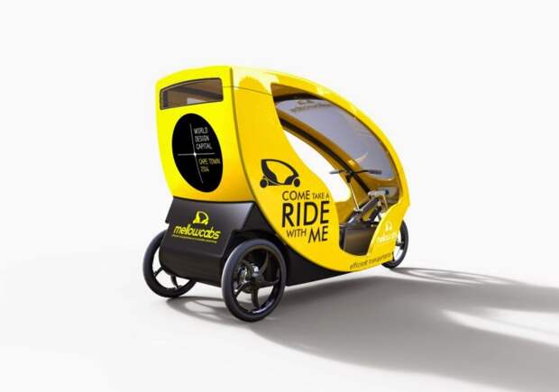 Открытый педальный трицикл Mellowcabs.
