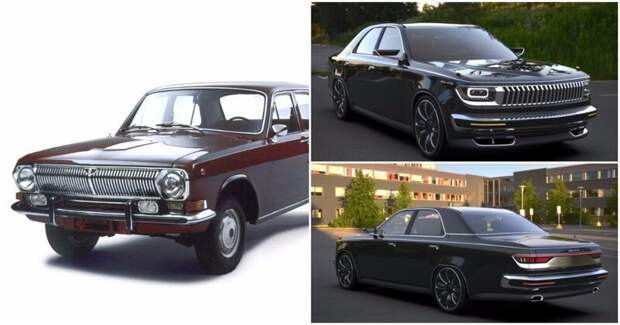 Как мог бы выглядеть современный вариант «Волги» ГАЗ-24 волга, газ-24, дизайн, паркетник, рендеринг, седан, универсал