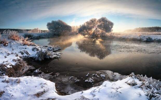 Сказочная красота Белоруссии зимой в фотографиях Алексея Угальникова зима, прекрасное, природа, фотографии