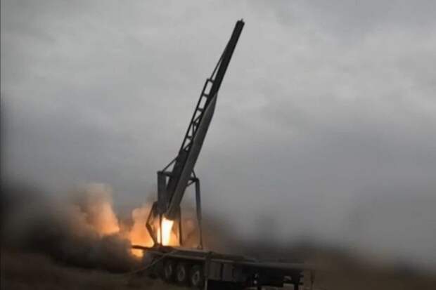 Появились кадры испытаний украинской баллистической ракеты