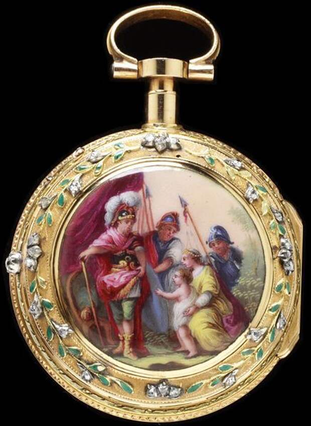 Enamelled And Diamond-Set Gold And Silver And Engraved Brass Made By Jean Fazy - Geneva, Switzerland c.1770-1780: 