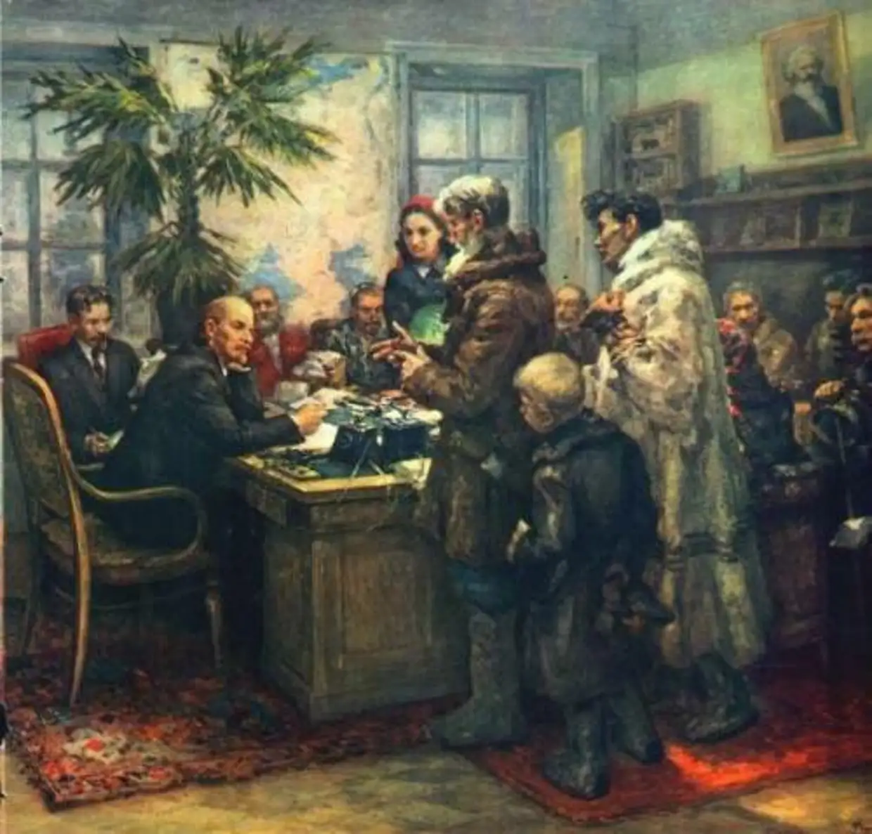 Ф.А. Модоров «ходоки у в.и. Ленина». 1947 Г.
