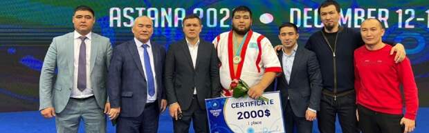 Нурдаулет Жарылгапов из Мангистау стал чемпионом мира по қазақ күресі