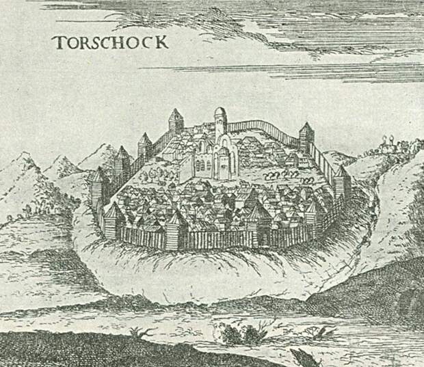 Торжок. Гравюра XVI века