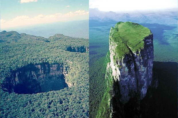 Площадь вершины тепуи Сарисаринама составляет 546,88 км²