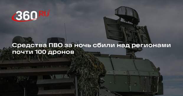 Минобороны: над Россией ночью поразили 97 беспилотников ВСУ