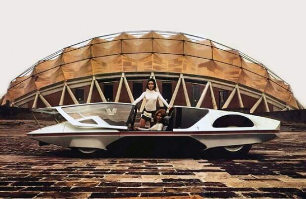 Элегантность ретрофутуризма: итальянский автомобиль будущего в 1970