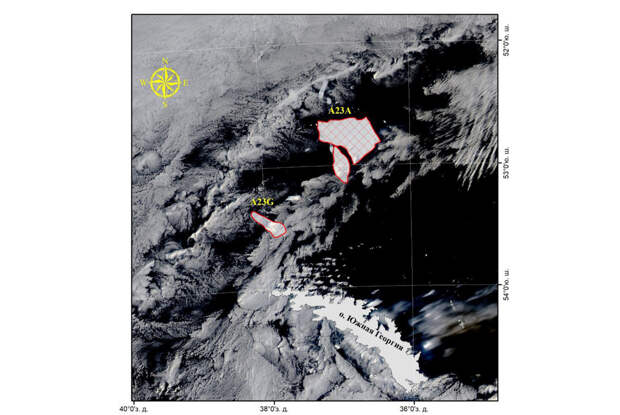 НАСА: айсберг А23а может разрушиться через несколько дней или недель