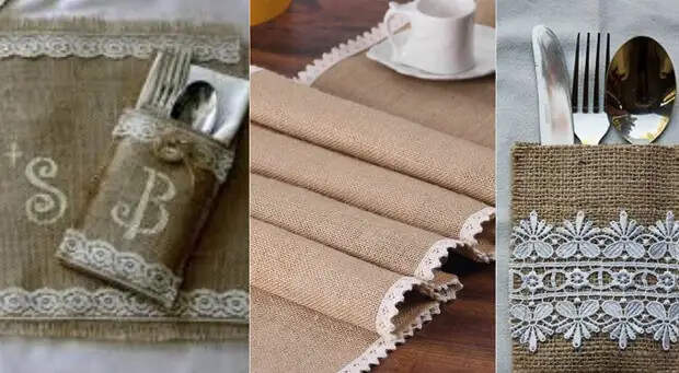 поделки из мешковины с детьми