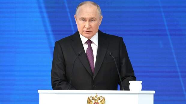 Президент России Владимир Путин на выступлении перед Федеральным собранием / Фото: kremlin.ru