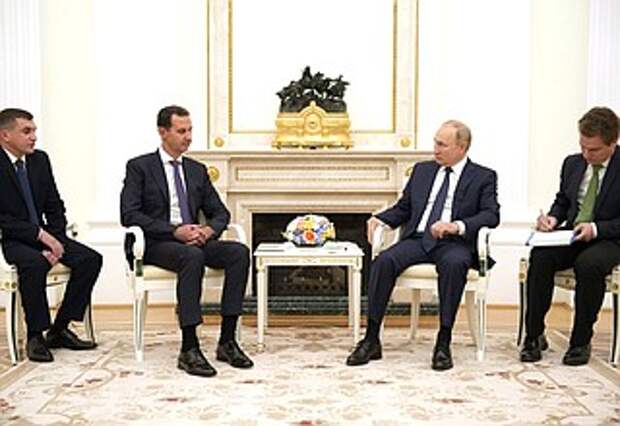 С Президентом Сирийской Арабской Республики Башаром Асадом.