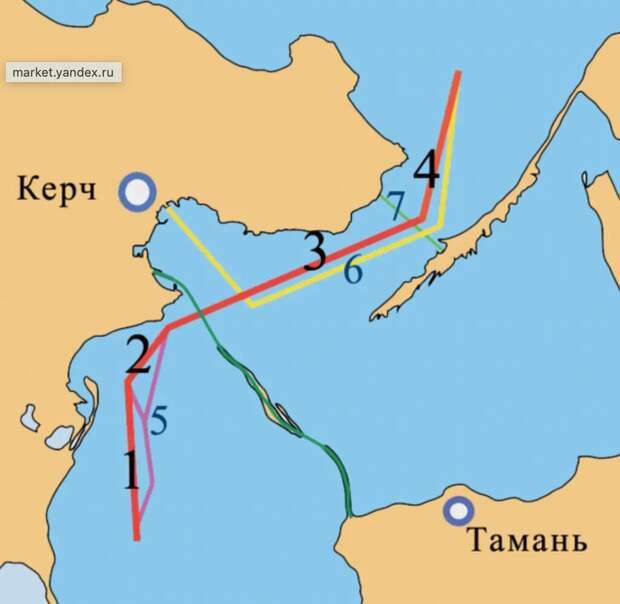 Канал обозначен красным