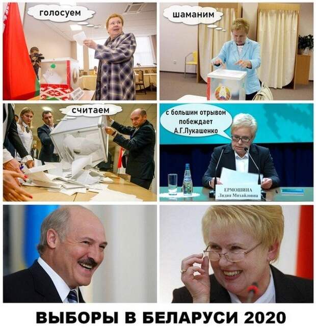 Шутки и мемы про выборы в Белоруссии