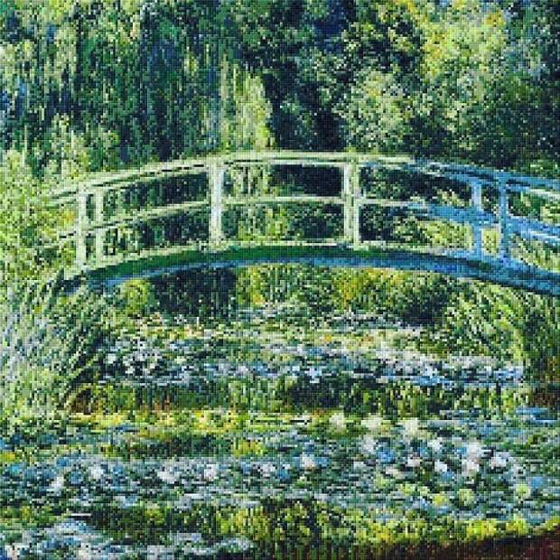 Художник создаёт произведения искусства из кирпичиков LEGO