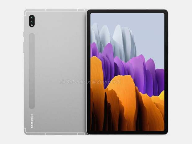 Внешний вид планшета Galaxy Tab S8 протекает