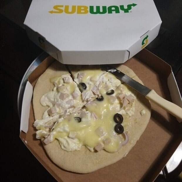 9. Пицца Subway в Бразилии 9. Пицца Subway в Бразилии