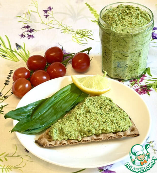 Соус из черемши и семян