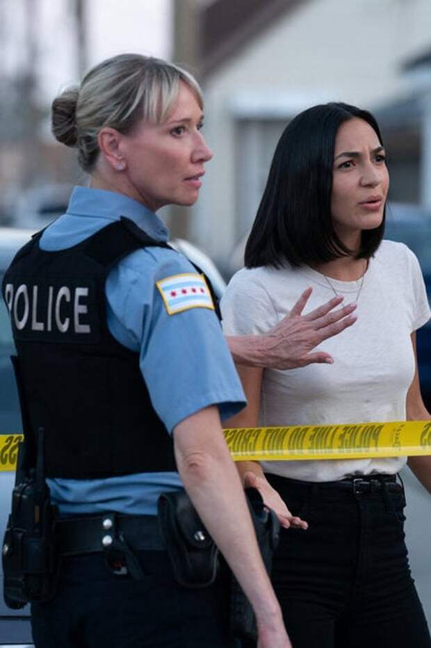 Val is at the crime scene.