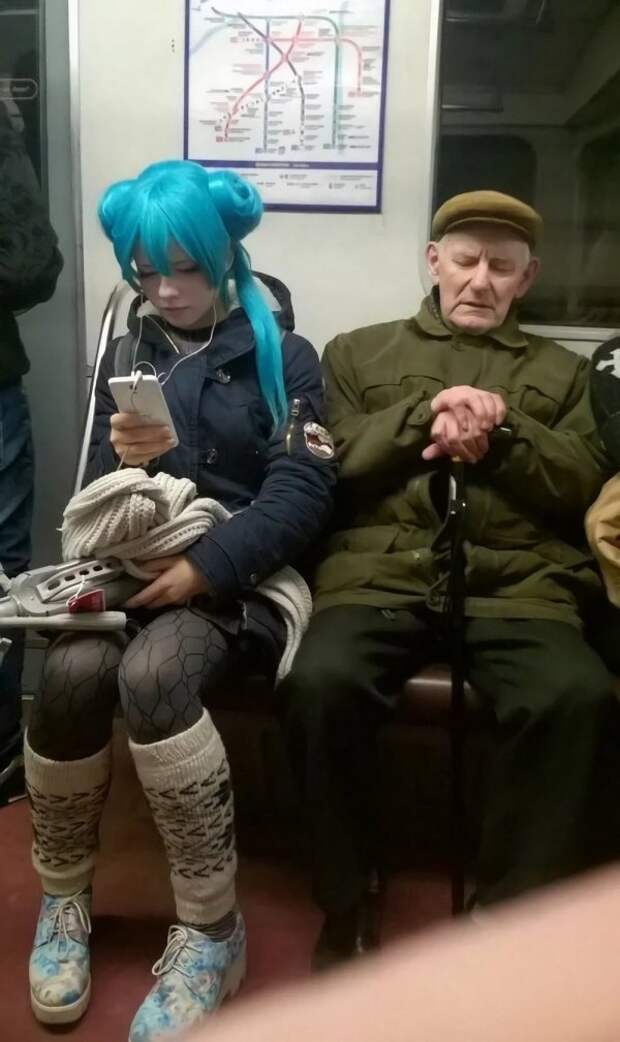Чудаки и модники из метро