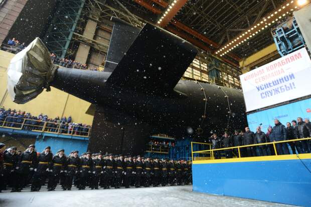 Russia Floats Out First Yasen-M-Class Nuclear Submarine - Sputnik ...