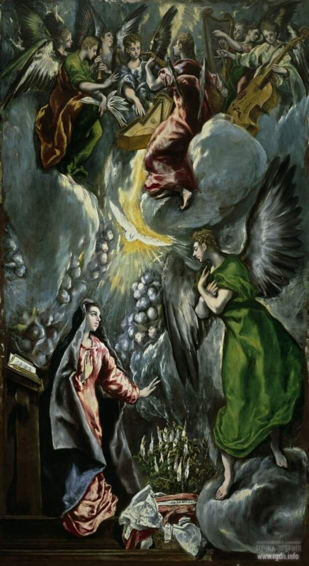 Эль Греко » Благовещение (1596-1600)(Мадрид, Прадо)