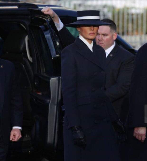 Мелания Трамп на инаугурации Дональда Трампа (Фото: соцсети)📷 
