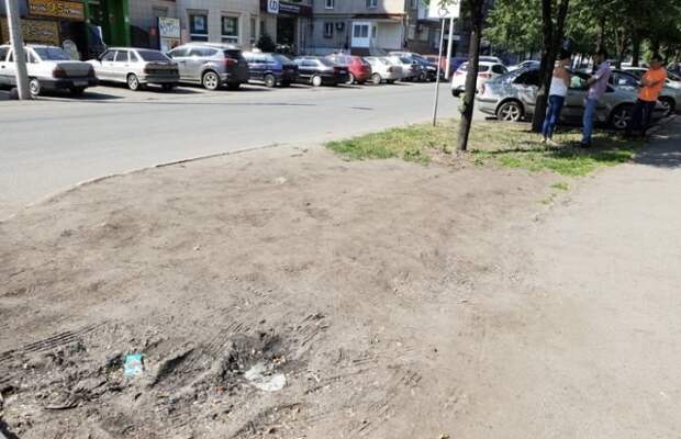 Житель Челябинска облагородил газон возле дома своими руками, сделай сам, факты