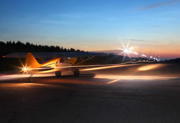 Husky-A-1C-nighttakeoff